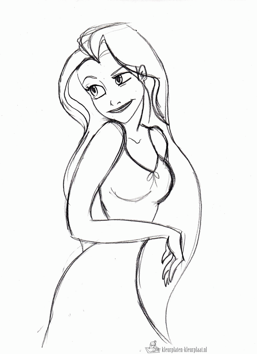 Rapunzel 16 kleurplaat