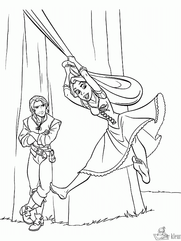 Rapunzel 23 kleurplaat