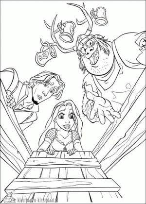 Rapunzel 26 kleurplaat om te printen en kleuren