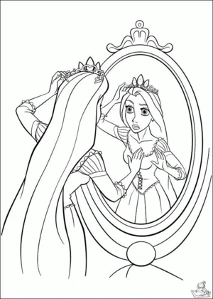 Rapunzel 29 kleurplaat om te printen en kleuren