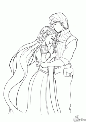 Rapunzel 7 kleurplaat om te printen en kleuren