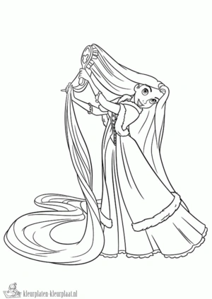 Rapunzel 8 kleurplaat om te printen en kleuren