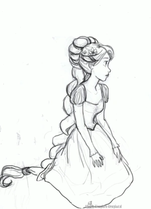 Rapunzel 9 kleurplaat om te printen en kleuren