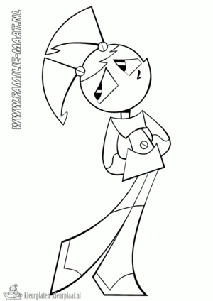 Robot 10 kleurplaat om te printen en kleuren