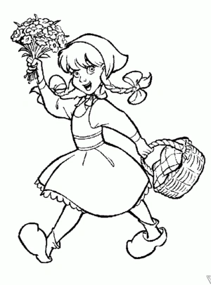 Roodkapje kleurplaten om te printen en kleuren