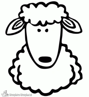 Schaap 31 kleurplaat om te printen en kleuren