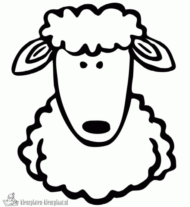 Schaap 31 kleurplaat