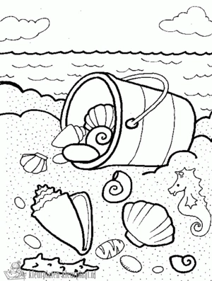 Schelpen 15 kleurplaat om te printen en kleuren