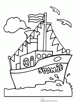 Sinterklaas 149 kleurplaat om te printen en kleuren