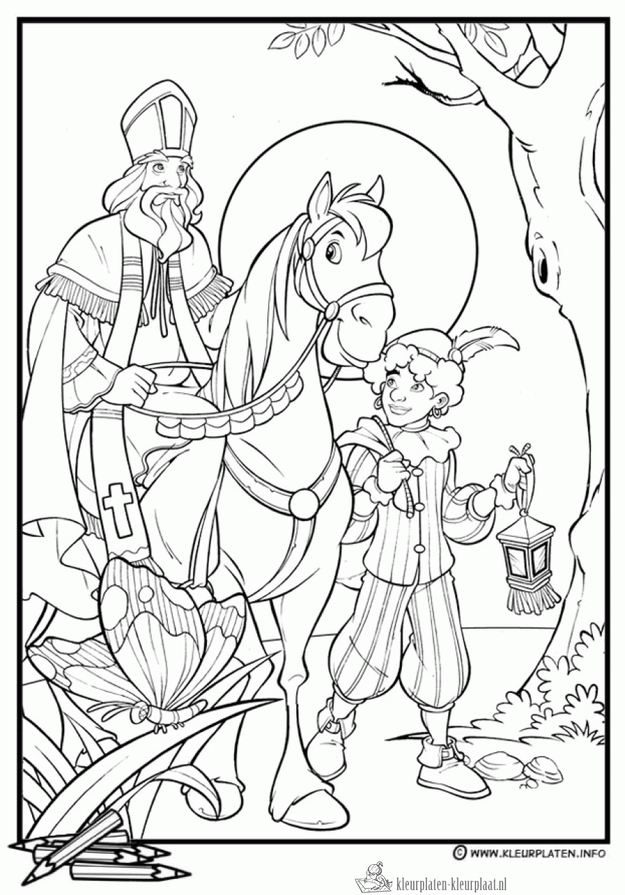 Sinterklaas 172 kleurplaat