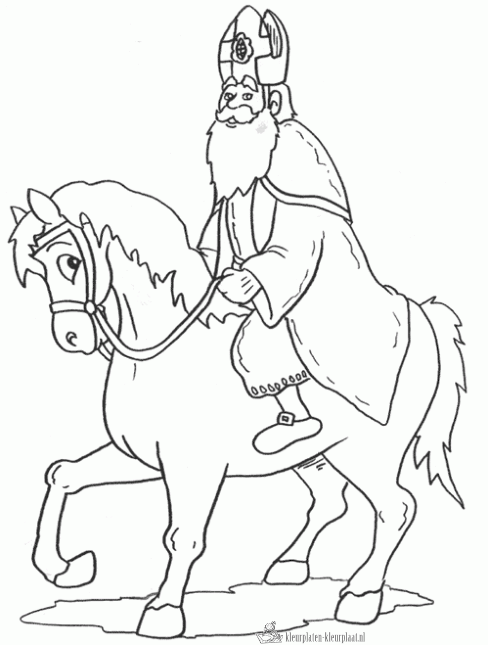 Sinterklaas 178 kleurplaat