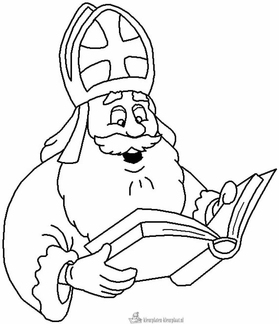 Sinterklaas 182 kleurplaat