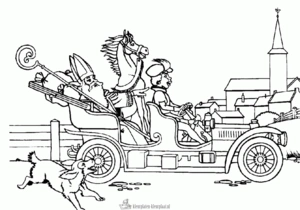 Sinterklaas 202 kleurplaat om te printen en kleuren