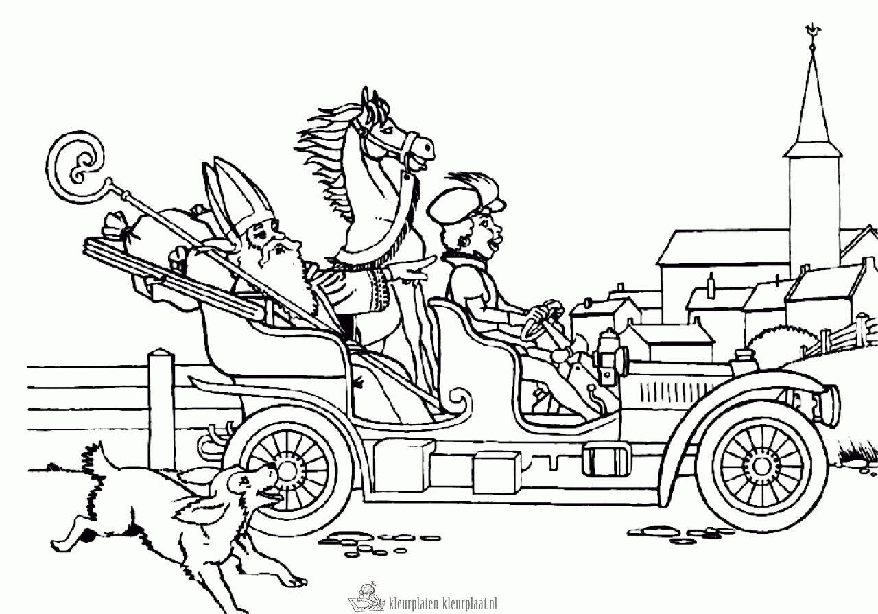 Sinterklaas 202 kleurplaat