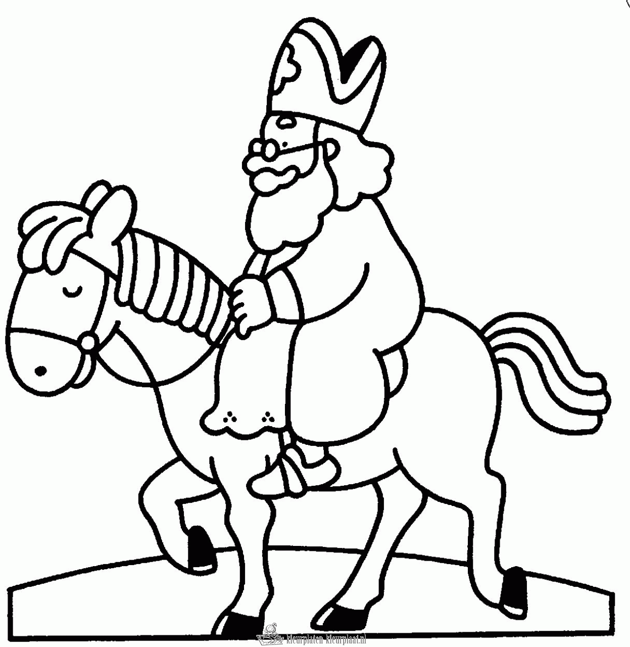 Sinterklaas 21 kleurplaat
