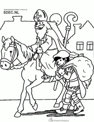 Sinterklaas 29 kleurplaat om te printen en kleuren
