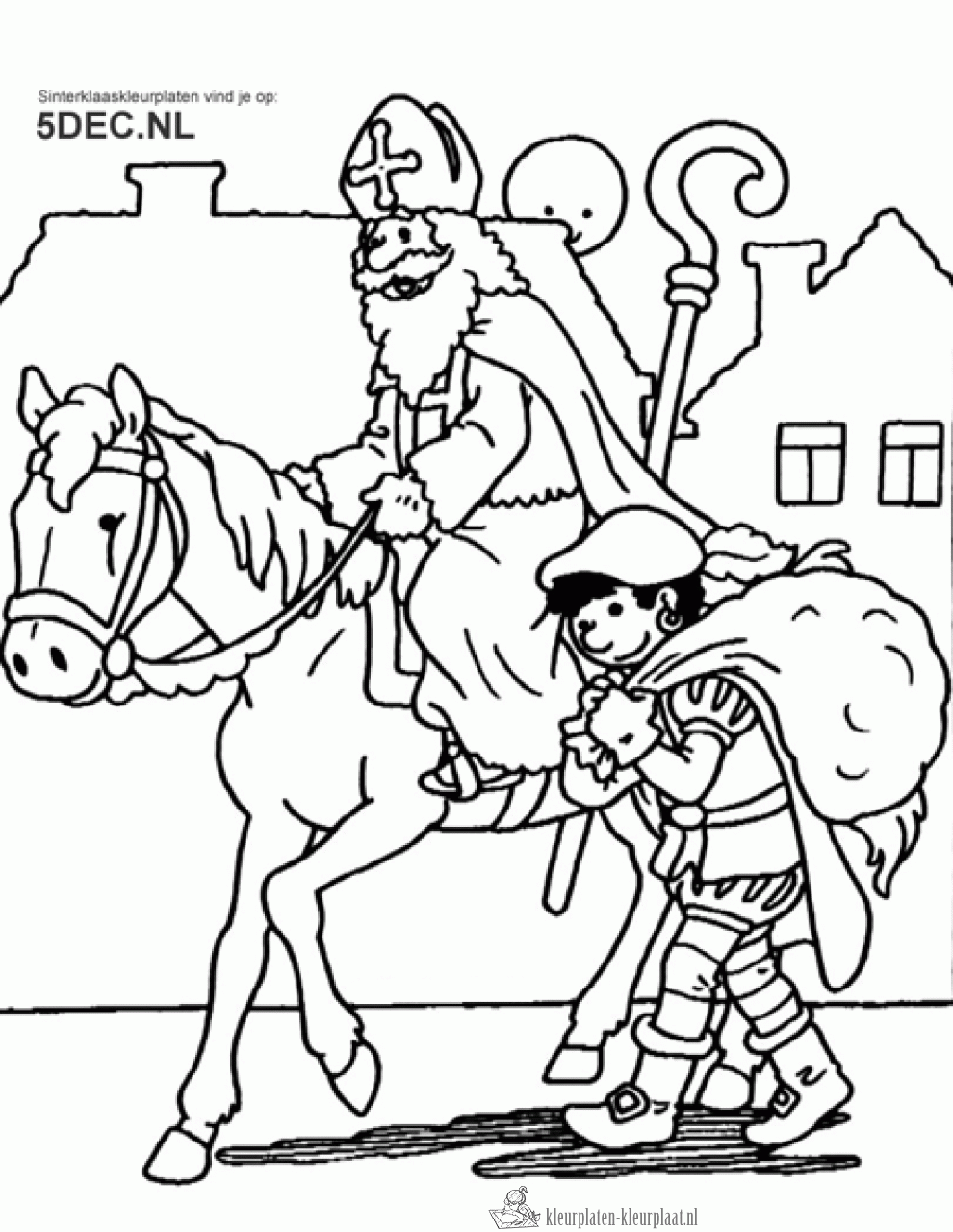 Sinterklaas 29 kleurplaat