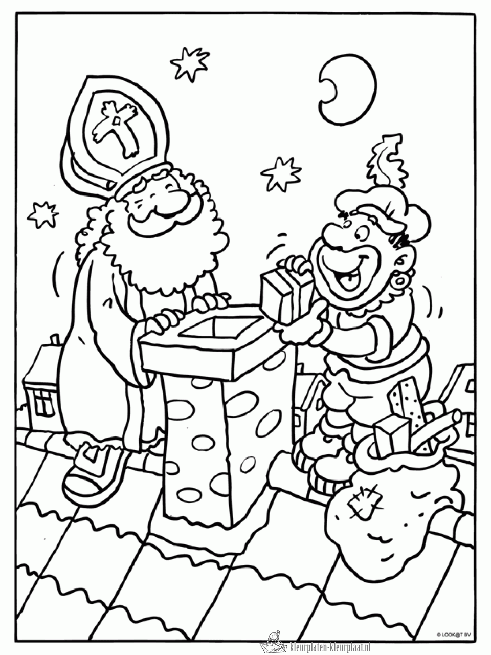 Sinterklaas 79 kleurplaat