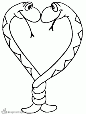 Slang 18 kleurplaat om te printen en kleuren