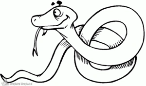 Slang 33 kleurplaat om te printen en kleuren