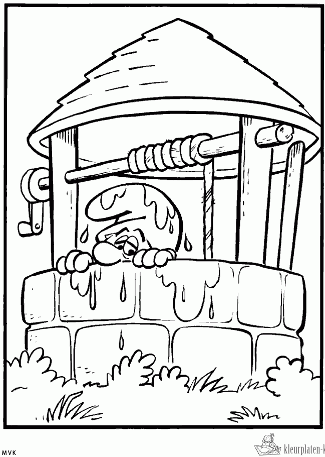 Smurfen 18 kleurplaat