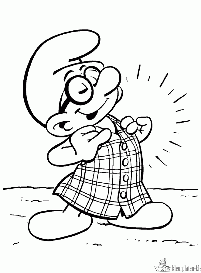 Smurfen 19 kleurplaat