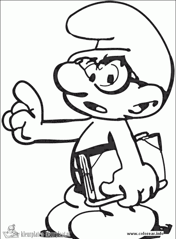 Smurfen 36 kleurplaat