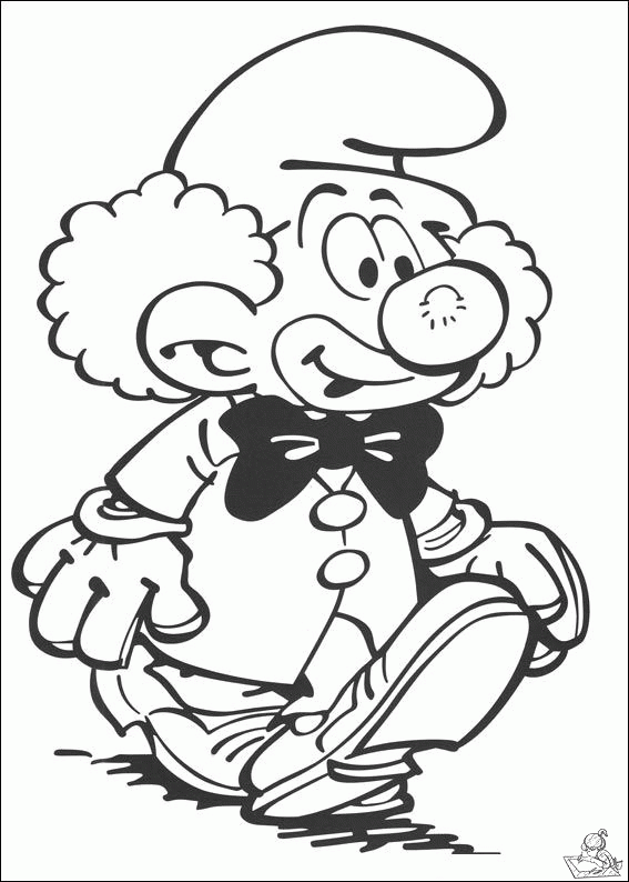 Smurfen 6 kleurplaat