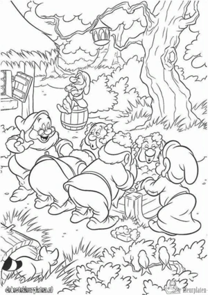 Sneeuwwitje 31 kleurplaat om te printen en kleuren