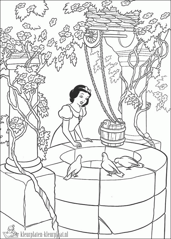 Sneeuwwitje 40 kleurplaat