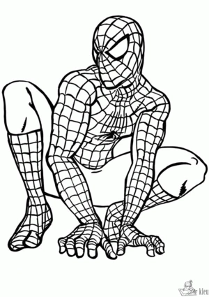 Spiderman 59 kleurplaat om te printen en kleuren