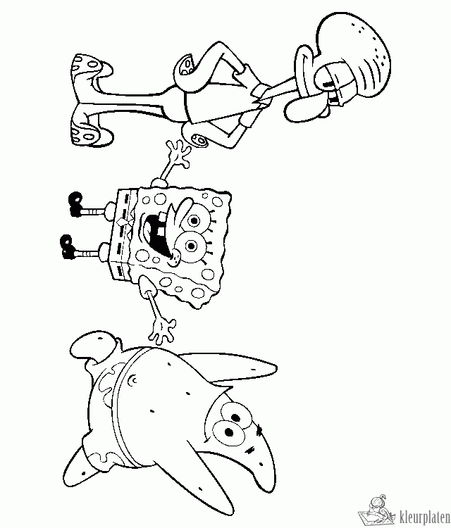Spongebob 17 kleurplaat