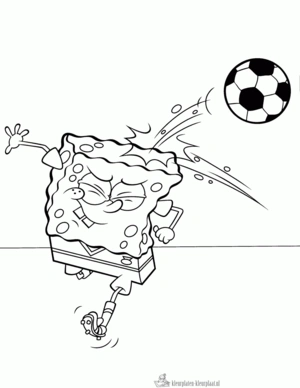 Spongebob 23 kleurplaat om te printen en kleuren