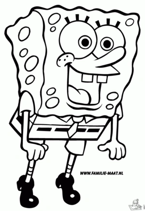 Spongebob 37 kleurplaat om te printen en kleuren