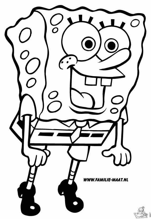 Spongebob 37 kleurplaat