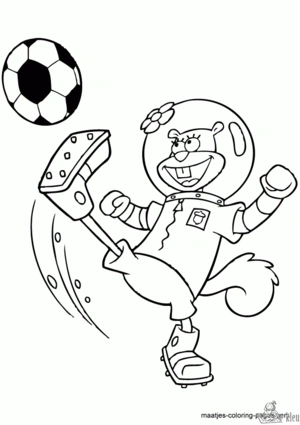 Spongebob 45 kleurplaat om te printen en kleuren