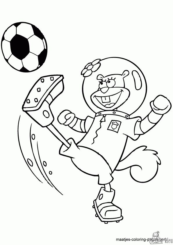 Spongebob 45 kleurplaat