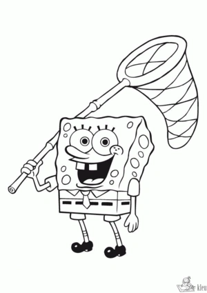 Spongebob 64 kleurplaat om te printen en kleuren