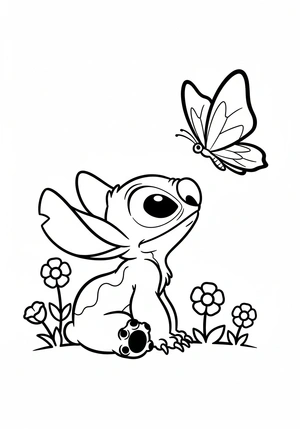 Stitch kleurplaten om te printen en kleuren