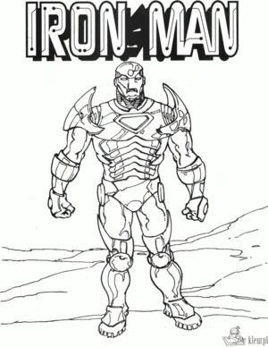 Superhelden 10 kleurplaat om te printen en kleuren