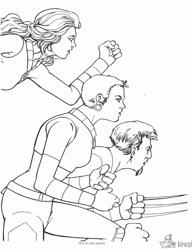 Superhelden 22 kleurplaat