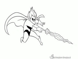 Superhelden 25 kleurplaat om te printen en kleuren