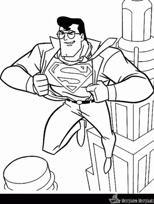 Superhelden 28 kleurplaat om te printen en kleuren