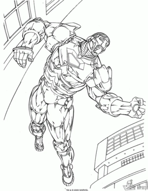 Superhelden 4 kleurplaat om te printen en kleuren