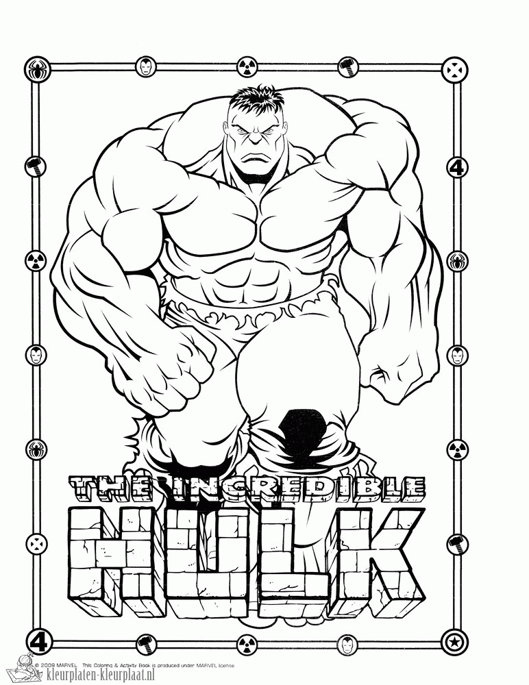 Superhelden 5 kleurplaat