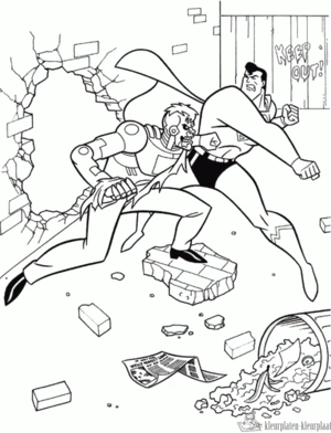 Superman 33 kleurplaat om te printen en kleuren