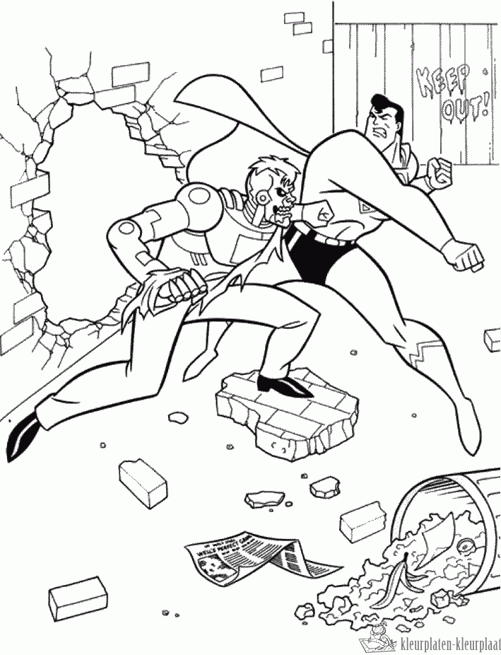 Superman 33 kleurplaat