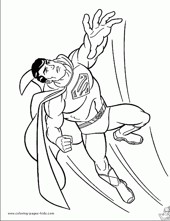 Superman 35 kleurplaat