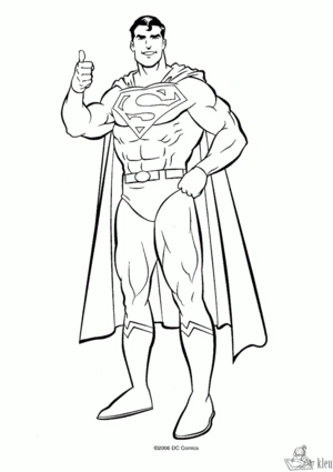 Superman 57 kleurplaat om te printen en kleuren