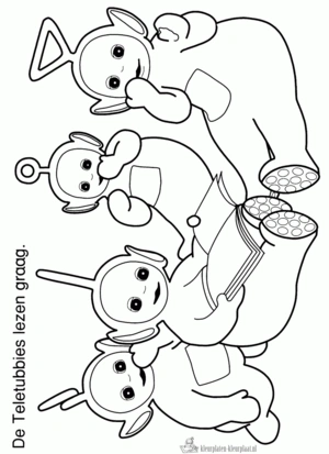 Teletubbies 40 kleurplaat om te printen en kleuren